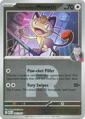 Team Rocket's Meowth · Team Rocket Ascended Heroes #161