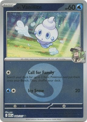 N's Vanillite · Energy Symbol Pattern Ascended Heroes #49