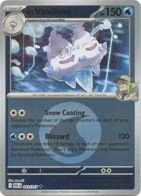 N's Vanilluxe · Energy Symbol Pattern Ascended Heroes #51
