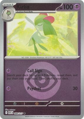 Kirlia · Energy Symbol Pattern Ascended Heroes #88