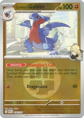 Cynthia's Gabite · Energy Symbol Pattern Ascended Heroes #110