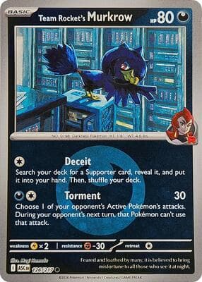Team Rocket's Murkrow · Energy Symbol Pattern Ascended Heroes #126