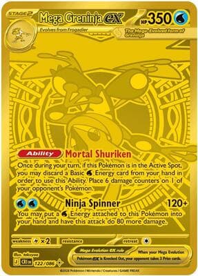 Mega Greninja ex Chaos Rising #122