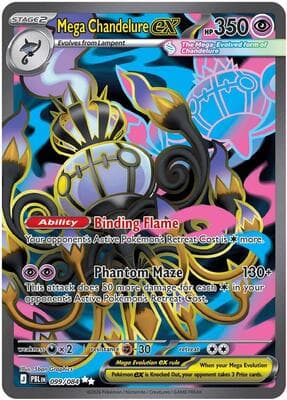 Mega Chandelure ex Pitch Black #99