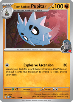 Team Rocket's Pupitar Destined Rivals #95