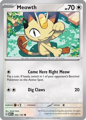 Meowth 151 #52