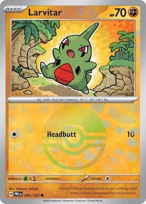 Larvitar (Master Ball Pattern) Prismatic Evolutions #47