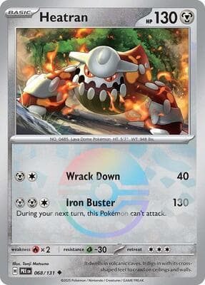 Heatran (Master Ball Pattern) Prismatic Evolutions #68