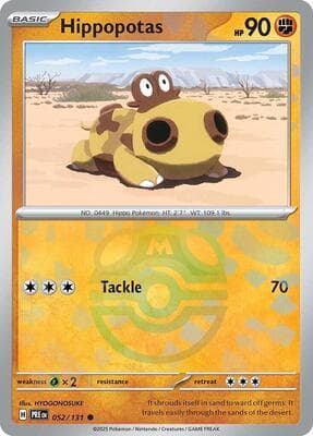 Hippopotas (Master Ball Pattern) Prismatic Evolutions #52