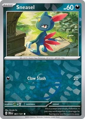 Sneasel (Master Ball Pattern) Prismatic Evolutions #61