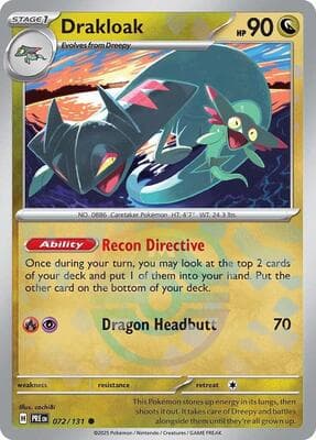 Drakloak (Master Ball Pattern) Prismatic Evolutions #72
