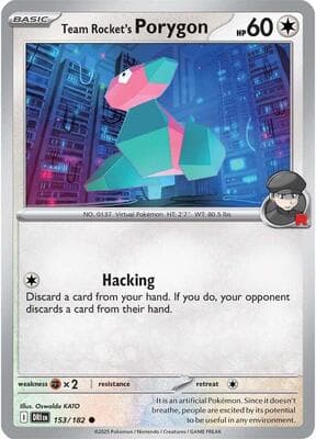 Team Rocket's Porygon Destined Rivals #153