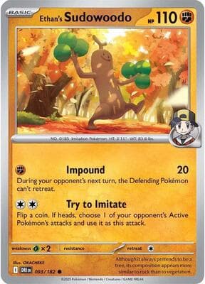 Ethan's Sudowoodo Destined Rivals #93