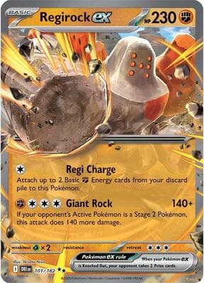 Regirock ex Destined Rivals #101