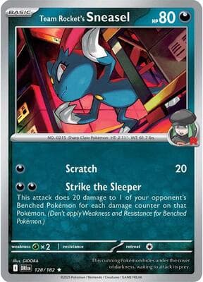 Team Rocket's Sneasel Destined Rivals #128