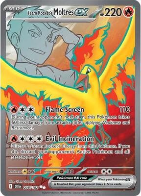 Team Rocket's Moltres ex Destined Rivals #208
