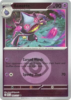 Banette · Energy Symbol Pattern Ascended Heroes #91