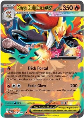 Mega Delphox ex Pitch Black #8